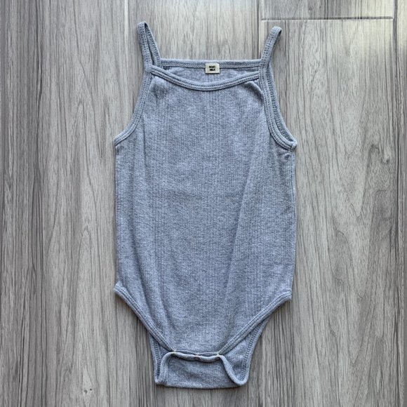 Goat Milk NYC Brand, Organic Cotton Ribbed Bodysuit, Tank Onesie, 0-3 months - Picture 1 of 4